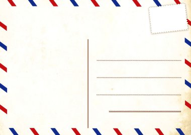 Empty postcard clipart