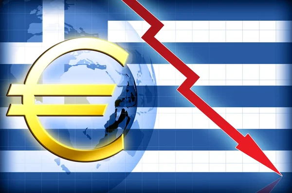 Grecia crisi — Foto Stock