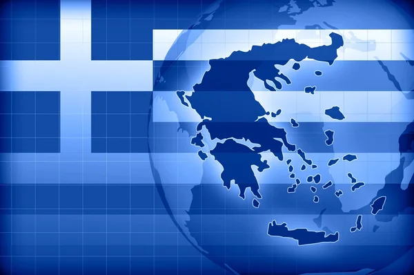 Greece news background information — Stock Photo, Image