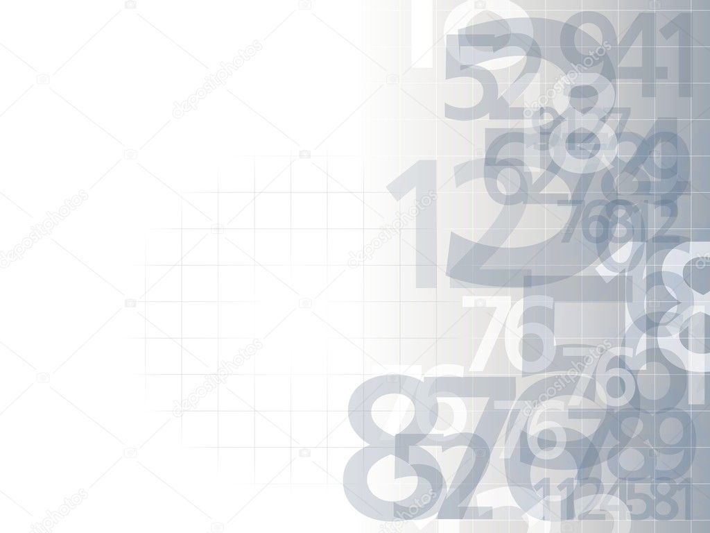 Numbers background light