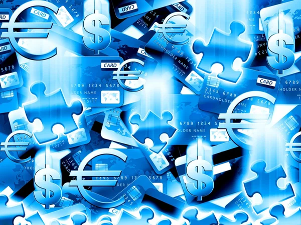 Money blue background — Stock Photo, Image
