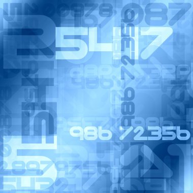 Numbers background clipart