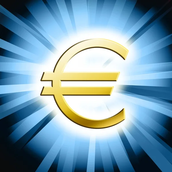 Euro simgesi illüstrasyon — Stok fotoğraf