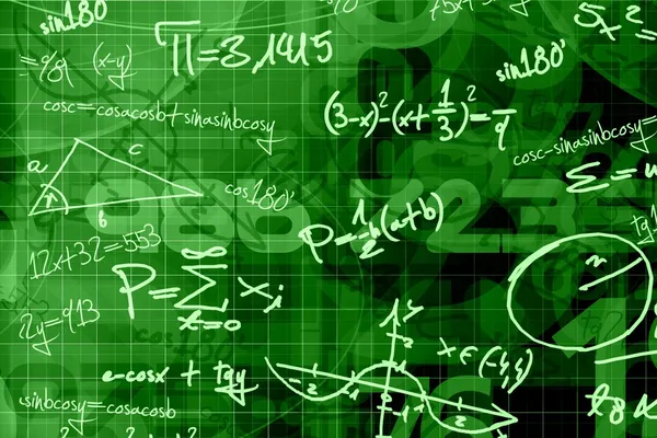 Mathematischer Hintergrund in der Schule — Stockfoto