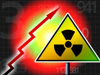 Radiation up alert clipart