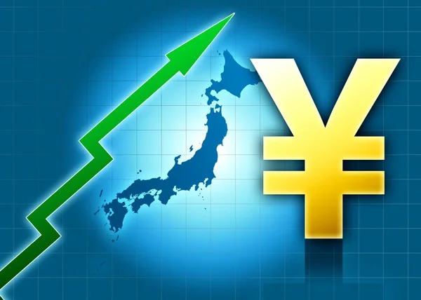 Japanischer Yen gewinnt an Wert — Stockfoto