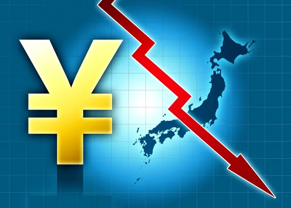 Yen-Krise Japan verliert an Wert — Stockfoto