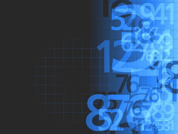 Numbers background dark blue — Stock Photo, Image