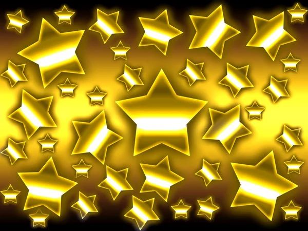 Fundo de estrelas douradas — Fotografia de Stock