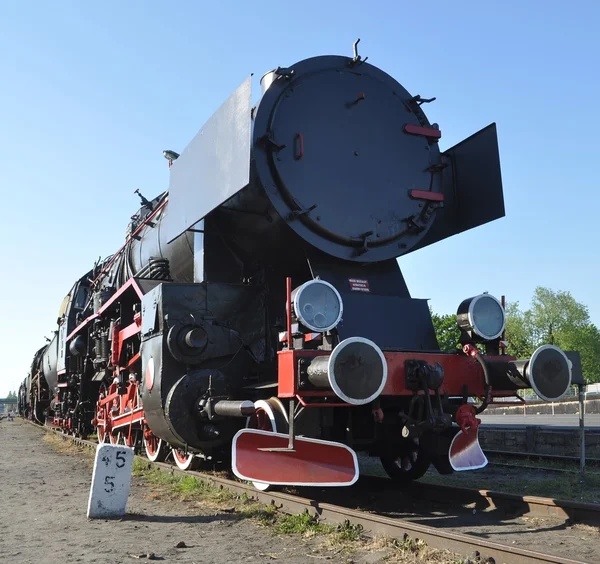 古い蒸気鉄道機関車 — ストック写真