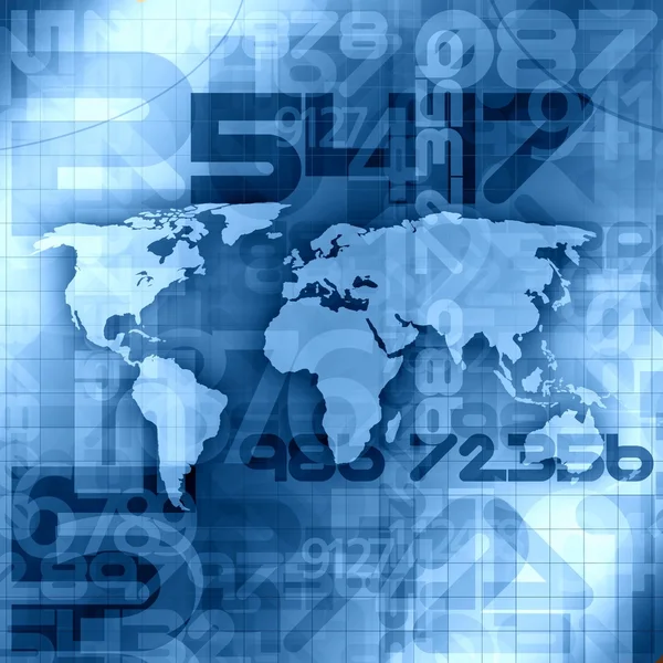 Blå världen information bakgrund — Stockfoto