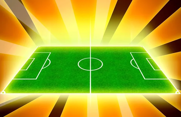 Gold Football Pitch — Stock Photo, Image