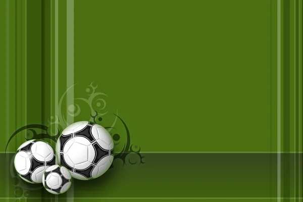 Ποδόσφαιρο πράσινο φόντο — Φωτογραφία Αρχείου