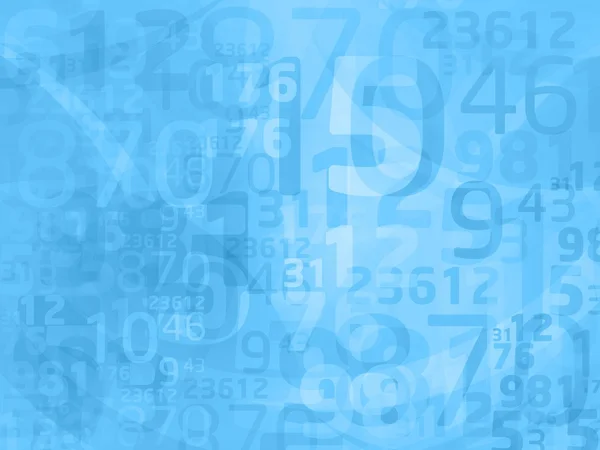 Синие абстрактные числа — стоковое фото