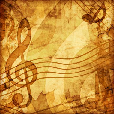 Vintage music illustration clipart