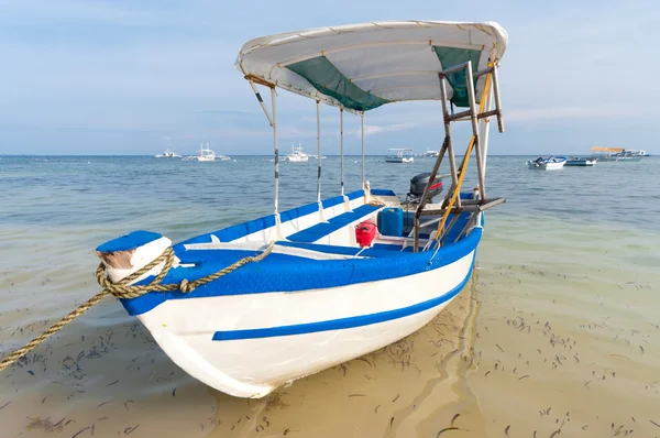 Barca sulla spiaggia — Foto Stock