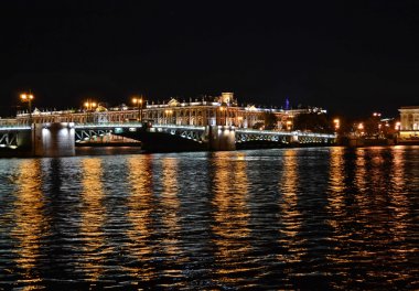 Geceleri, st. petersburg Hermitage görünümü