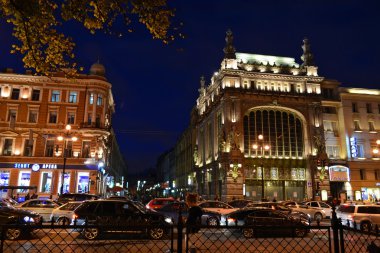 st. Petersburg, nevsky Prospekt'e gece