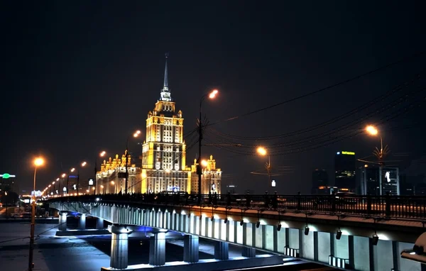Moskauer Nacht lizenzfreie Stockbilder