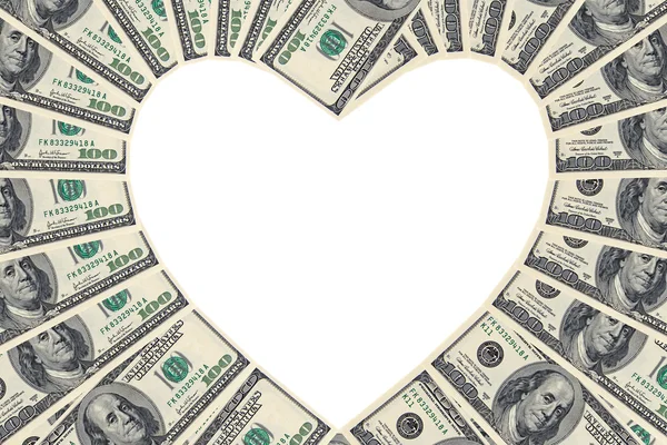 Aus Liebe zum Geld — Stockfoto