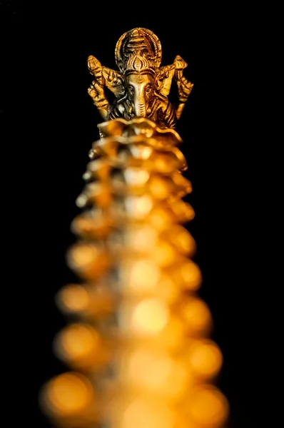 Tíz Ganesha egy sor felső fekete — Stock Fotó