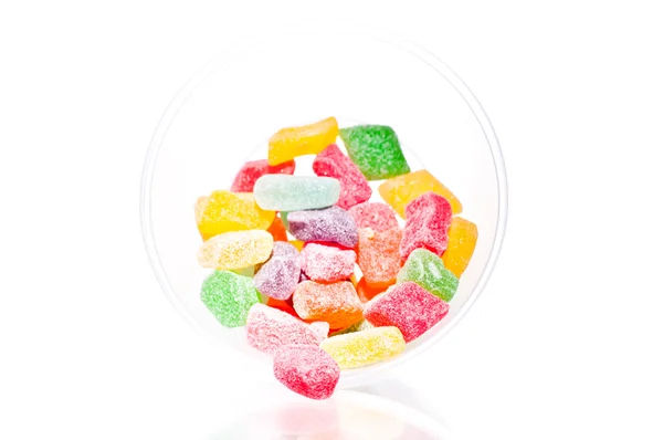 Caramelle colorate di gelatina di frutta — Foto Stock