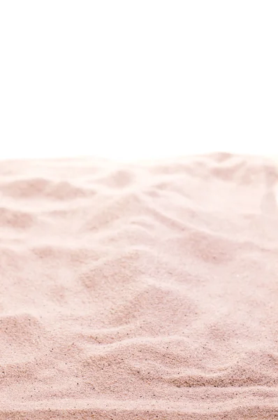 stock image Sand over white background