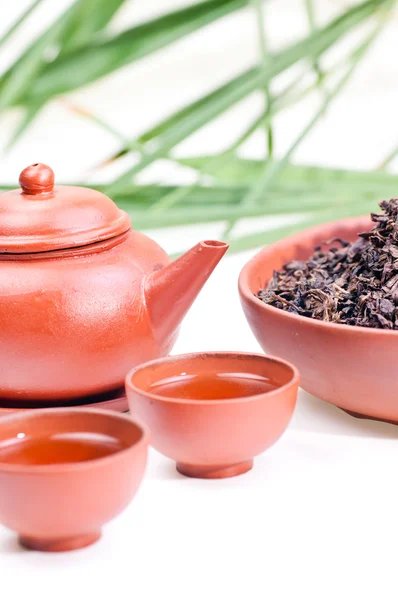 Китайский чайный набор — стоковое фото