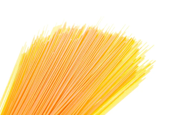 Spaghetti op wit — Stockfoto