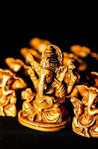 Ganesha on black background — Stock Photo, Image