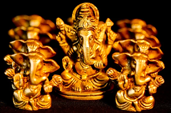 Ganesha amongst nine Ganesha's — Stock Photo, Image