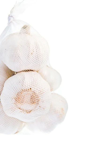 A bag of garlic close up — Stock Photo, Image