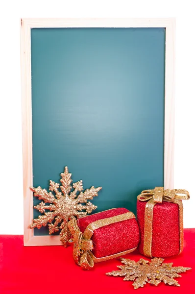 Christmas message board vertical — Stock Photo, Image