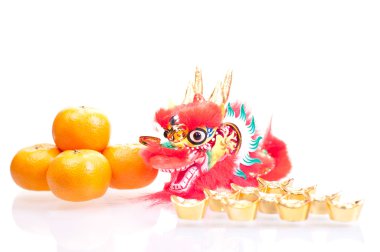 Chinese new year with dragon clipart