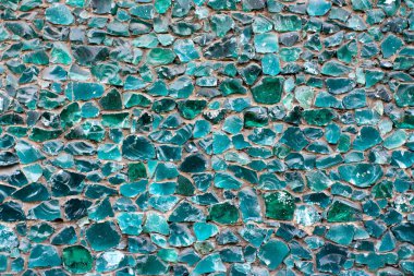 mavi yeşil renkli mozaik cam taş doku desen arka plan