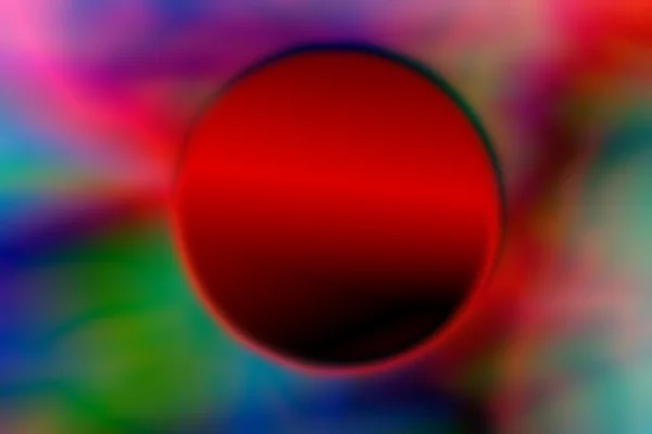 精神的な難解な抽象的な赤ラウンド サークルと虹の背景 — ストック写真