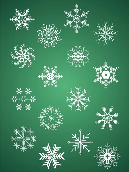Sneeuwvlok Kerstcollecte — Stockvector