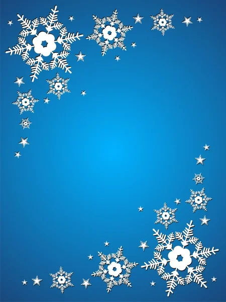 Fulgi de zăpadă Set vector — Vector de stoc