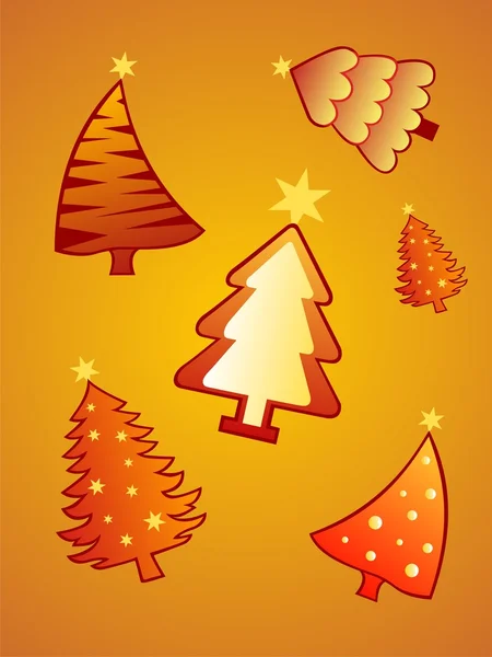 Krásný vánoční stromeček pozadí — Stockový vektor