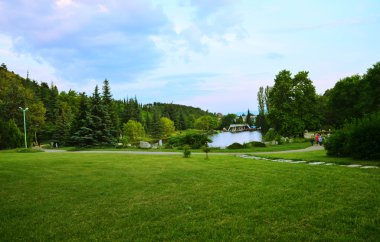 Sandanski city park, Bulgaria clipart