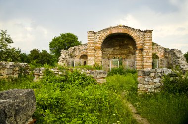 The ruins of Saint Nicola church at Melnik, Bulgaria. clipart