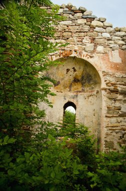 melnik Bulgaristan Aziz nicola Kilisesi kalıntıları.