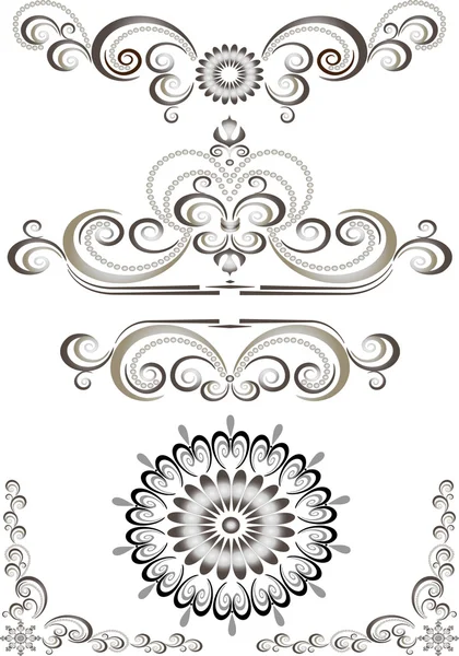 Dekorativní ornament hranice, rám. Nápis — Stockový vektor