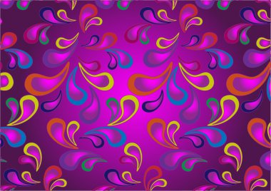 Background paisley in browns and violet colors.Wallpaper. clipart