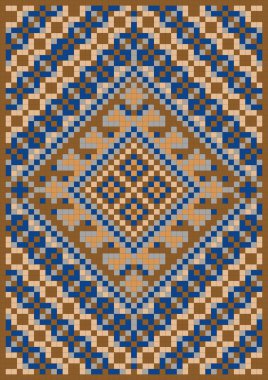 Pattern for rug. Background. clipart