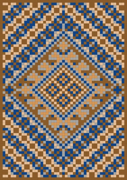 Muster für Teppich. Hintergrund. — Stockvektor