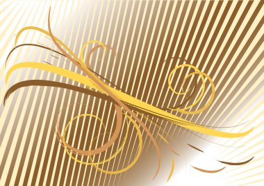 Background with yellow and brown curves.Background. clipart