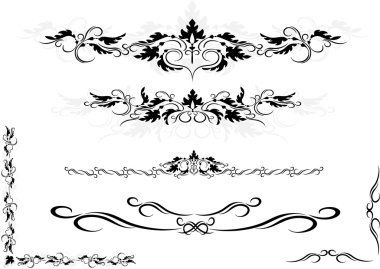 Decorative ornament frame ,corner.Graphic arts. clipart