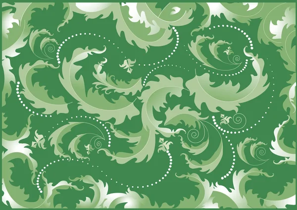Streszczenie zielony liść fantazji background.background.wallpaper. — Wektor stockowy