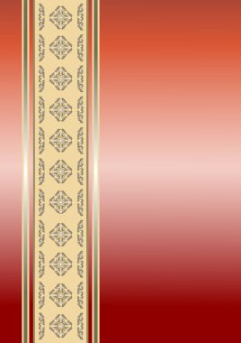 Border with vintage ornament. Background. clipart